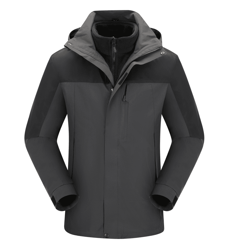 三合一防寒外套冲锋衣羽绒内胆或摇粒绒内胆