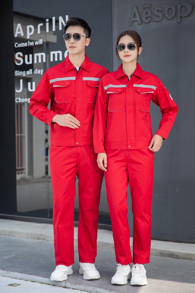 秋冬防静电立体口袋夹克衫工作服