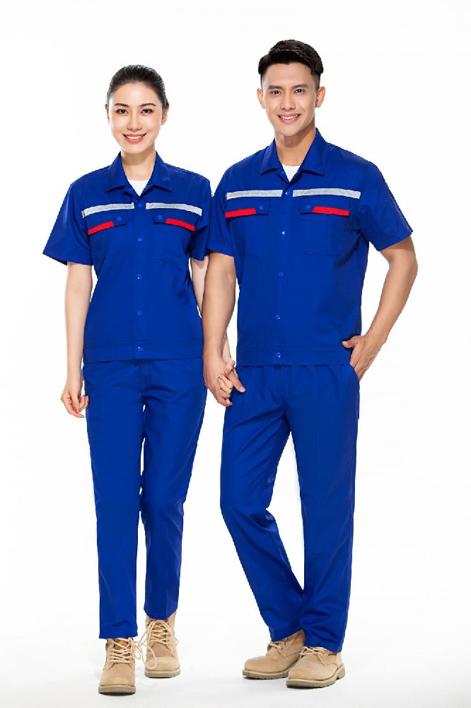 防静电夏季短袖夹克衫工作服