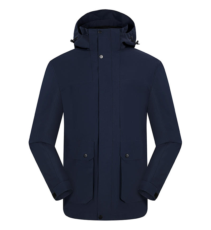 三合一拼色羽绒内胆冲锋衣