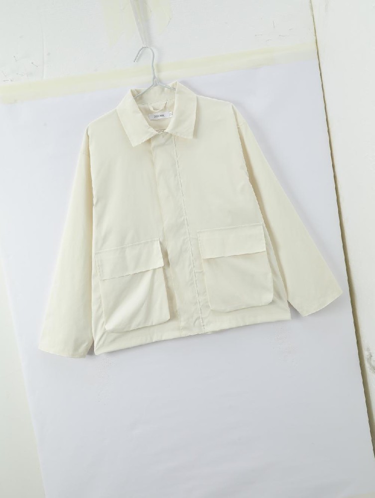 大翻领开衫夹克单穿冲锋衣