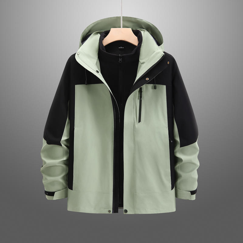 户外三合一可拆卸两件套冲锋衣