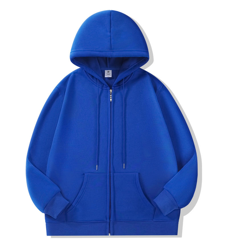 不倒绒连帽拉链卫衣