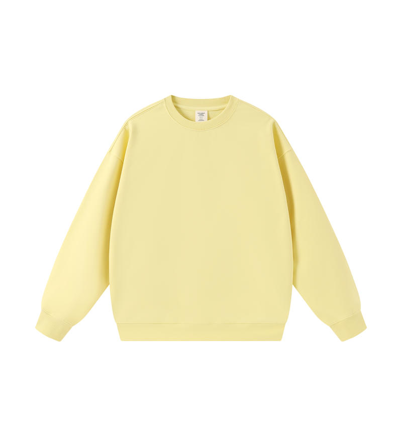 毛圈轻抓绒重磅圆领套头卫衣