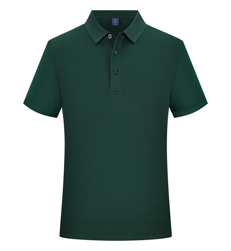 200克纯色珠地翻领POLO衫