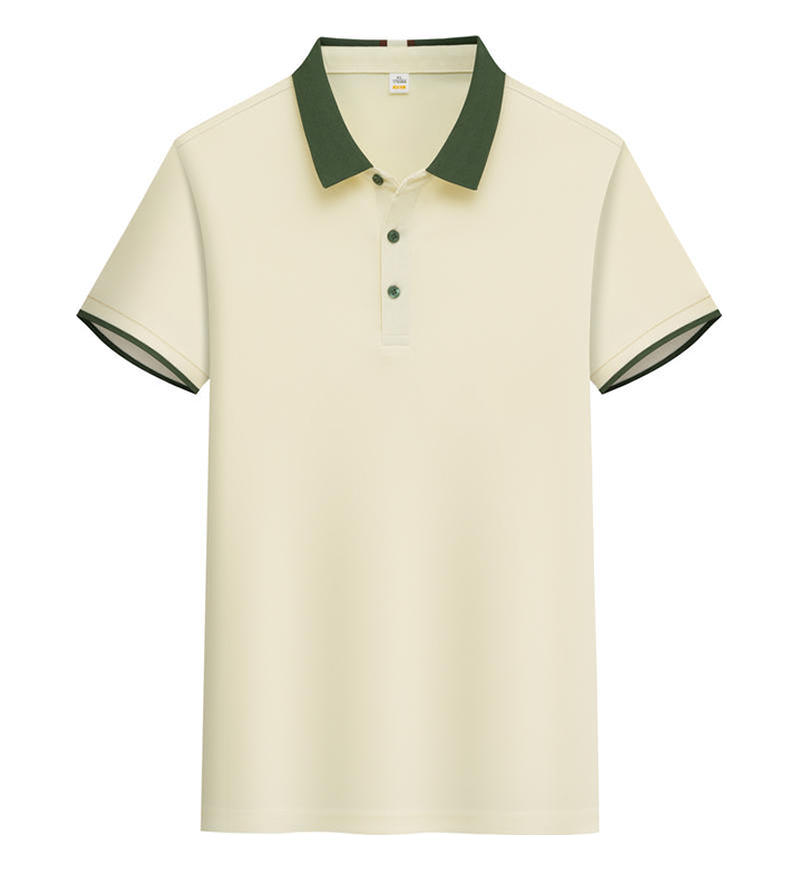220克撞色领酷丝绵POLO衫
