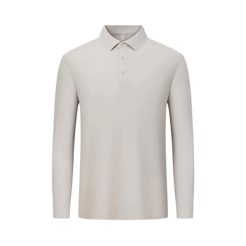230克锦氨动感三针长袖POLO衫