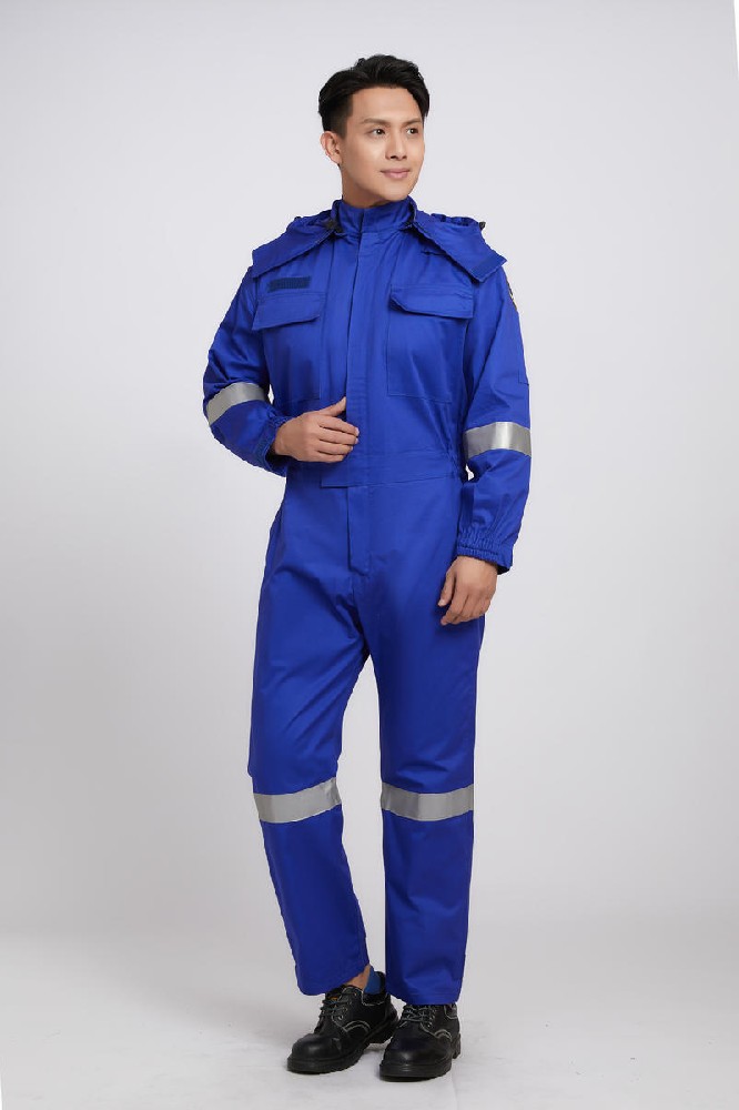 五色全棉防阻燃防静电连体服