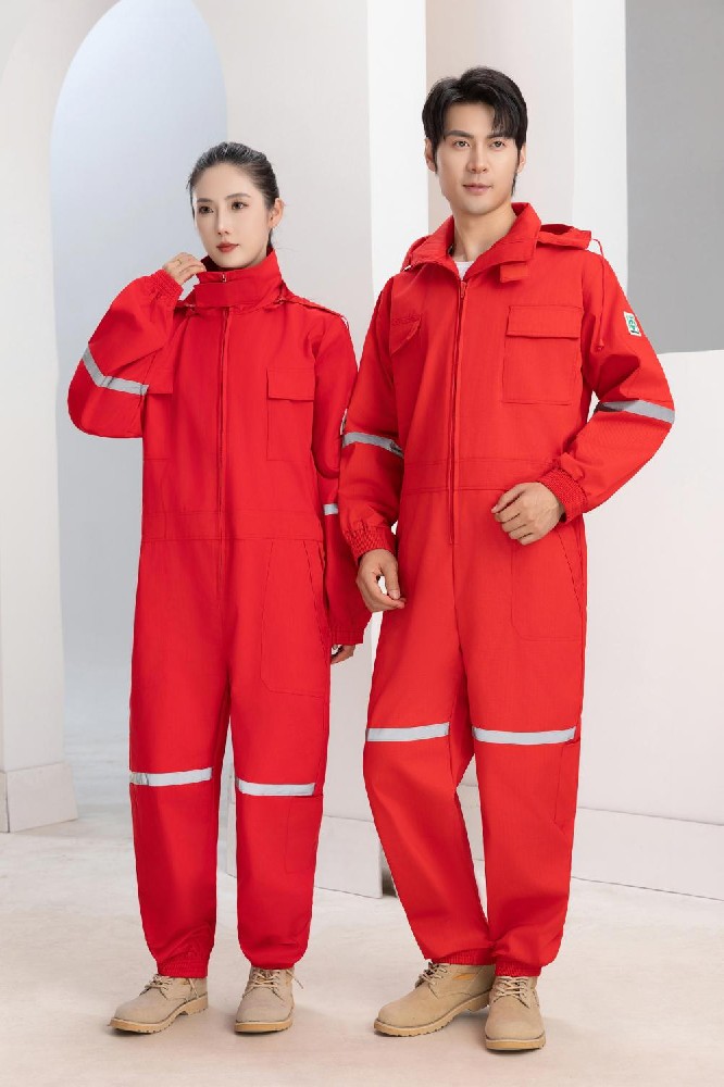 两色防静秋冬电连体服